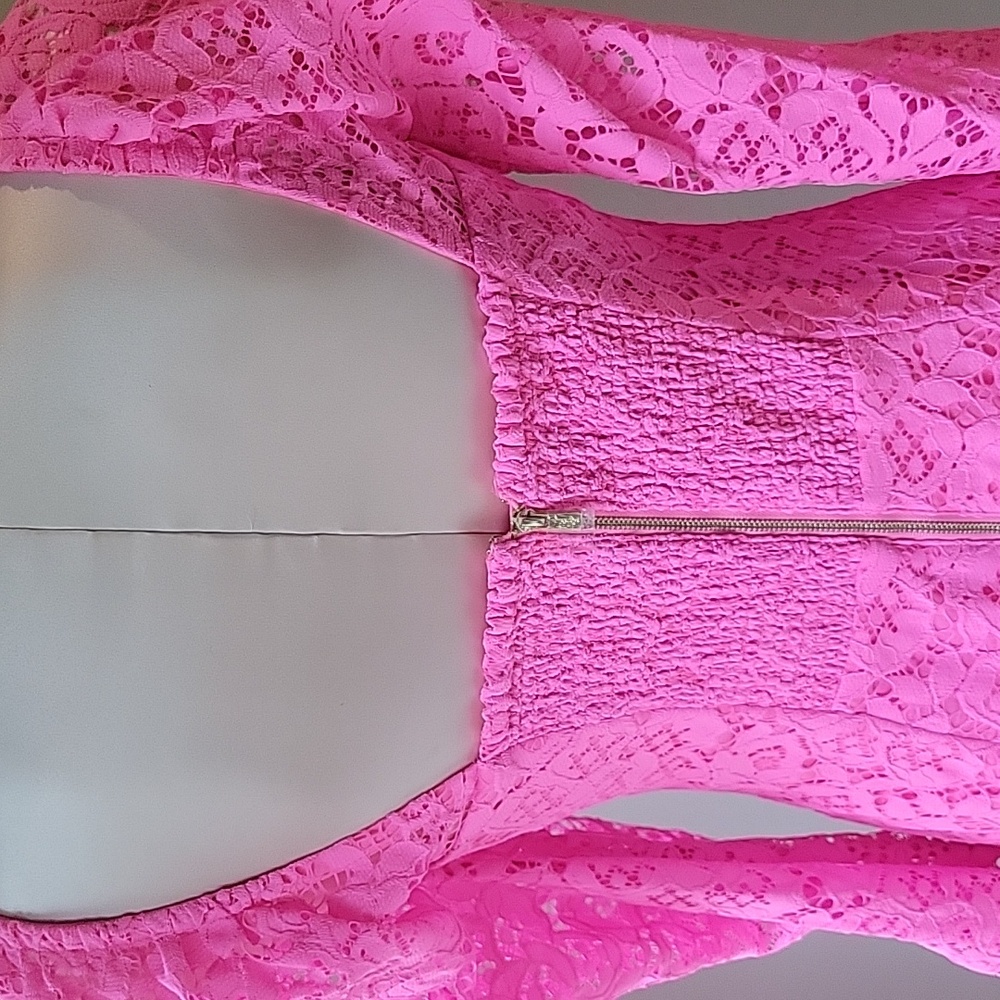 Lilly Pulitzer Pink Lace Dress Size 4 NWT - Picture 3 of 8